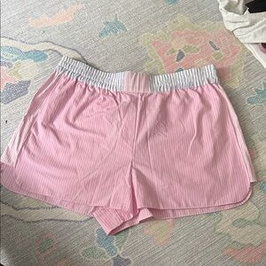 Zara Pink Pinstripe Boxer Short L